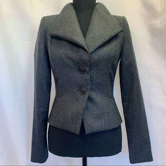 Vivian Westwood Anglomania dark gray wool designer blazer size 40 - Picture 4 of 14